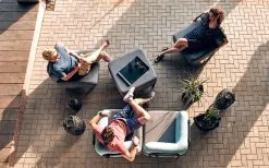 One Bar Element 2 Aufblasbarer Sessel / Sitzelement Light Grey / Red -Campingstühle Verkäufe 365723 2596807