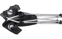 Basic Nature Travelchair Komfort Faltstuhl Schwarz